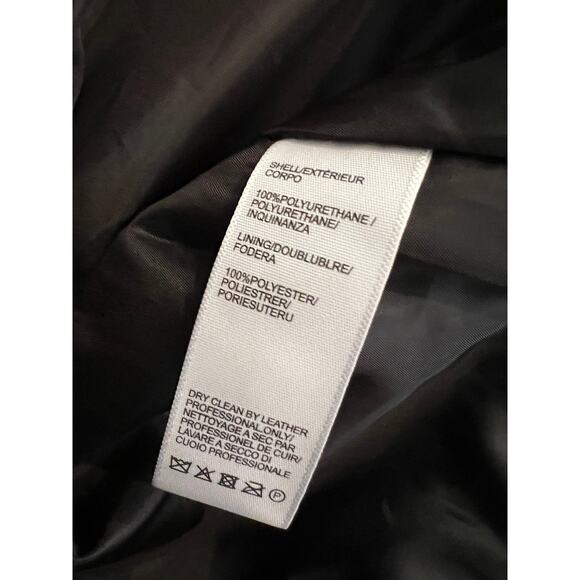 Rebecca Minkoff Moto jacket faux leather black M - Picture 8 of 8